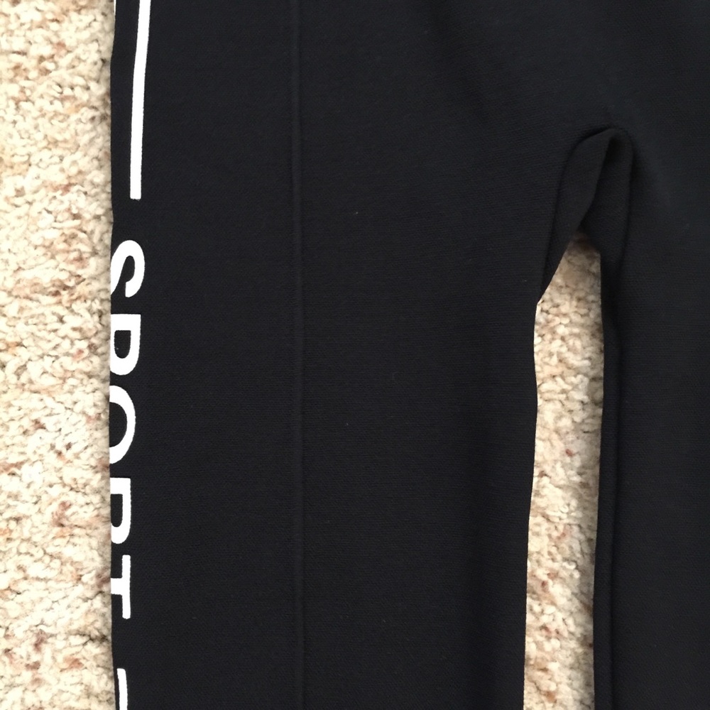 Sport Leggings, NWOT Black with Wide Waistband